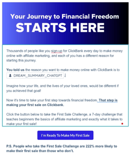 Custom Email Personalization Flow