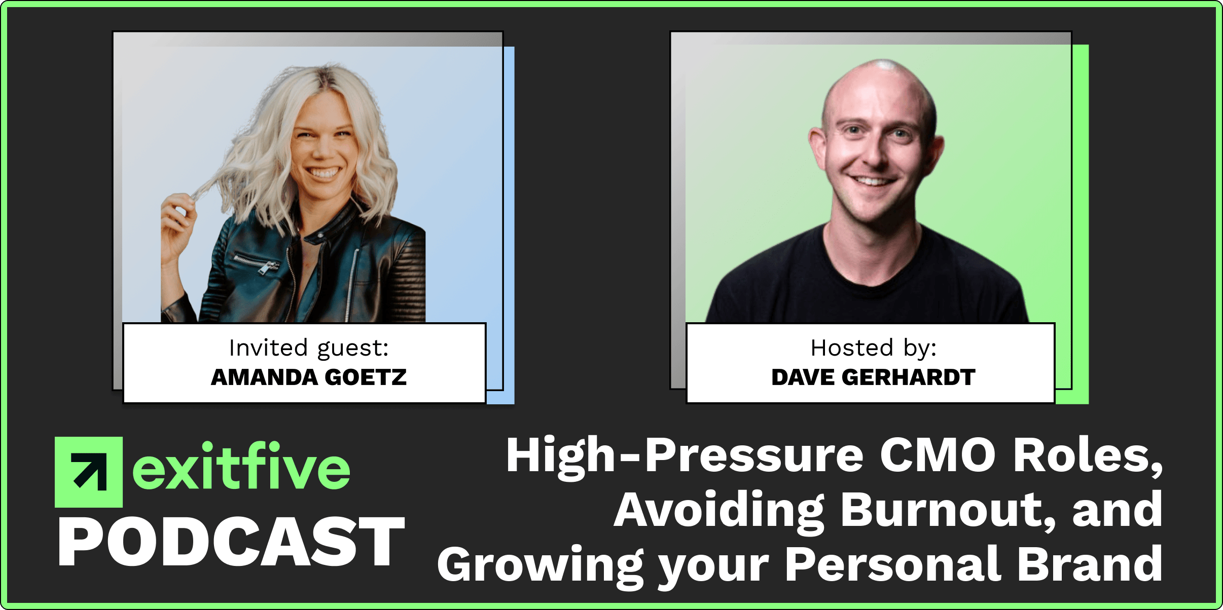 Career | High-Pressure CMO Roles, Avoiding Burnout, and Growing your Personal Brand with Amanda Goetz